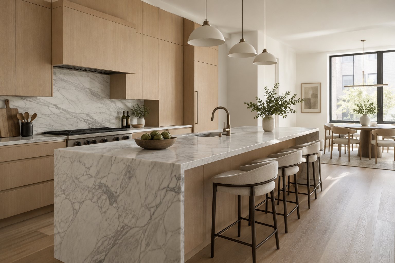 An updated New York kitchen, illustrative